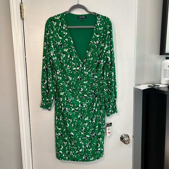 Lauren Ralph Lauren Floral Print Jersey Dress - Picture 4 of 9